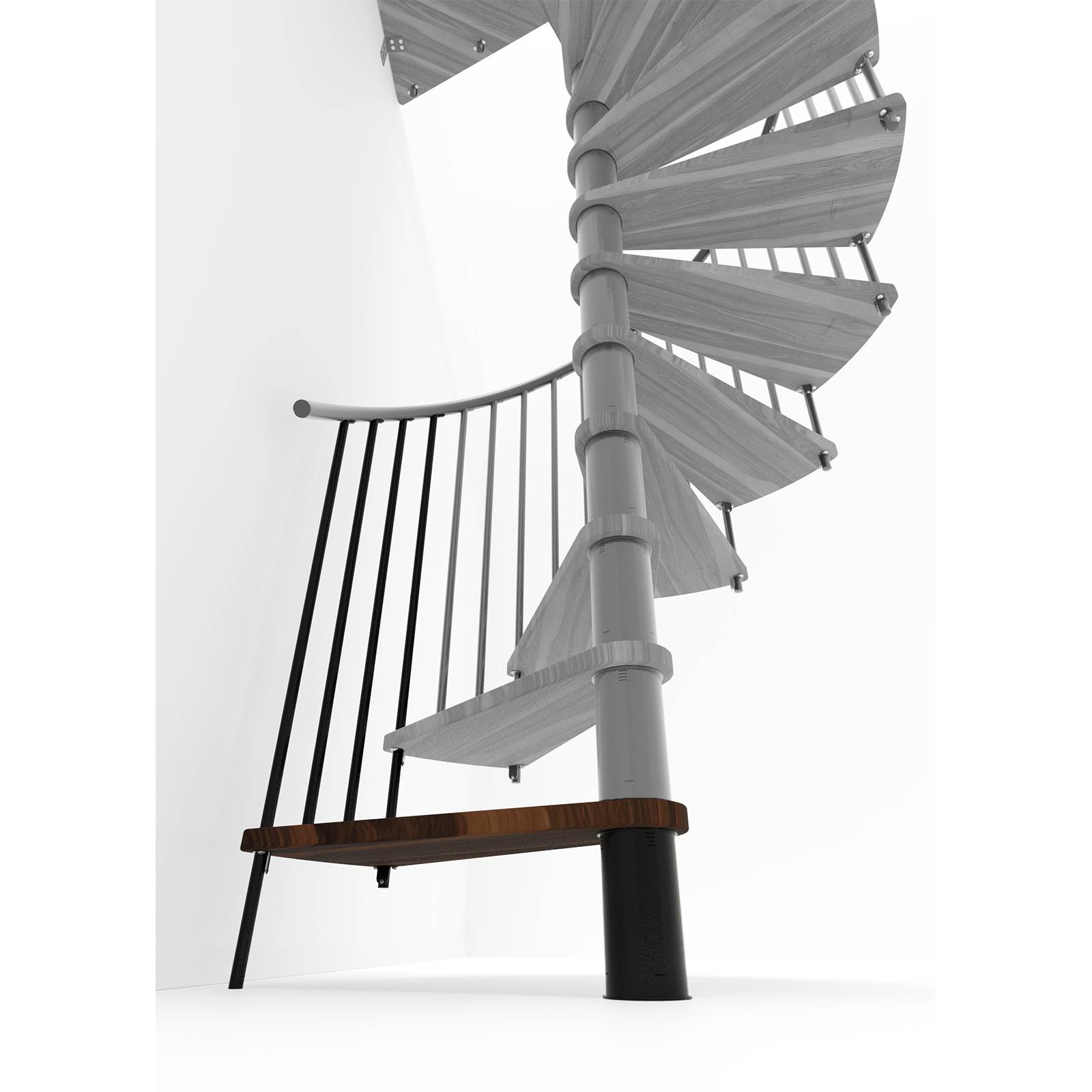 Minka Höhenerweiterung für Spiral Smart 120cm Durchmesser Walnuss Schwarz-0