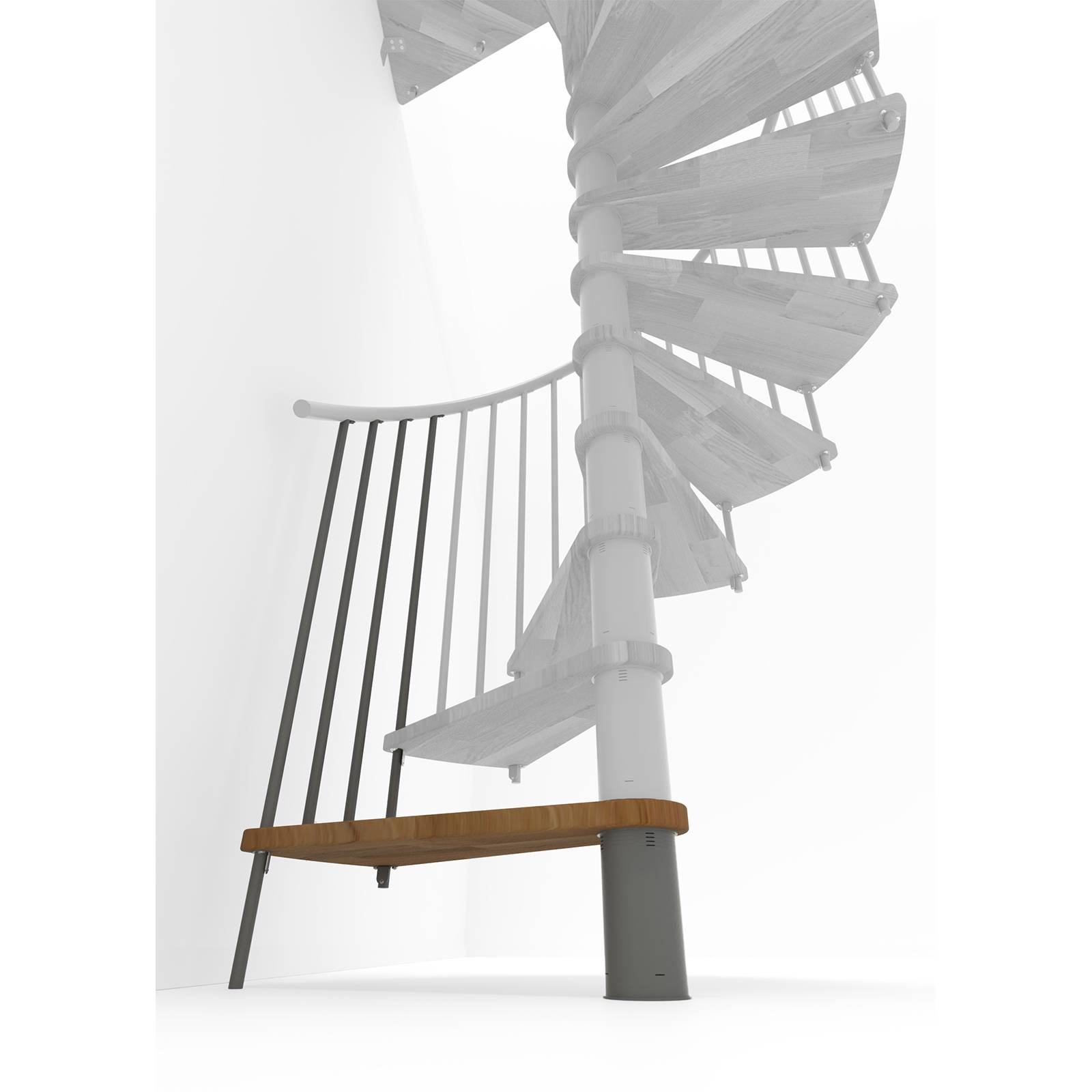 Minka Höhenerweiterung für Spiral Smart 160cm Durchmesser Eiche Grau-0