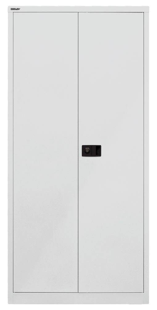 Flügeltürenschrank, 5OH, BxTxH 914x400x1950 mm, 4 verz. Fachböden, lichtgrau-0