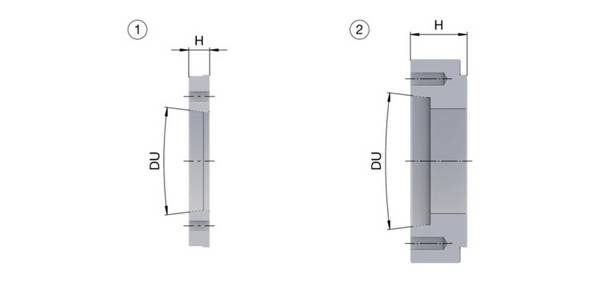 Hainbuch 10014732, 10900/0005 Spindelflansch VZ176 InoFlex KK6