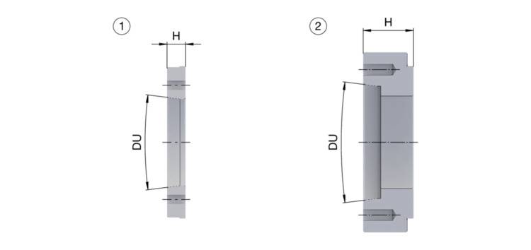Hainbuch 10014732, 10900/0005 Spindelflansch VZ176 InoFlex KK6-0