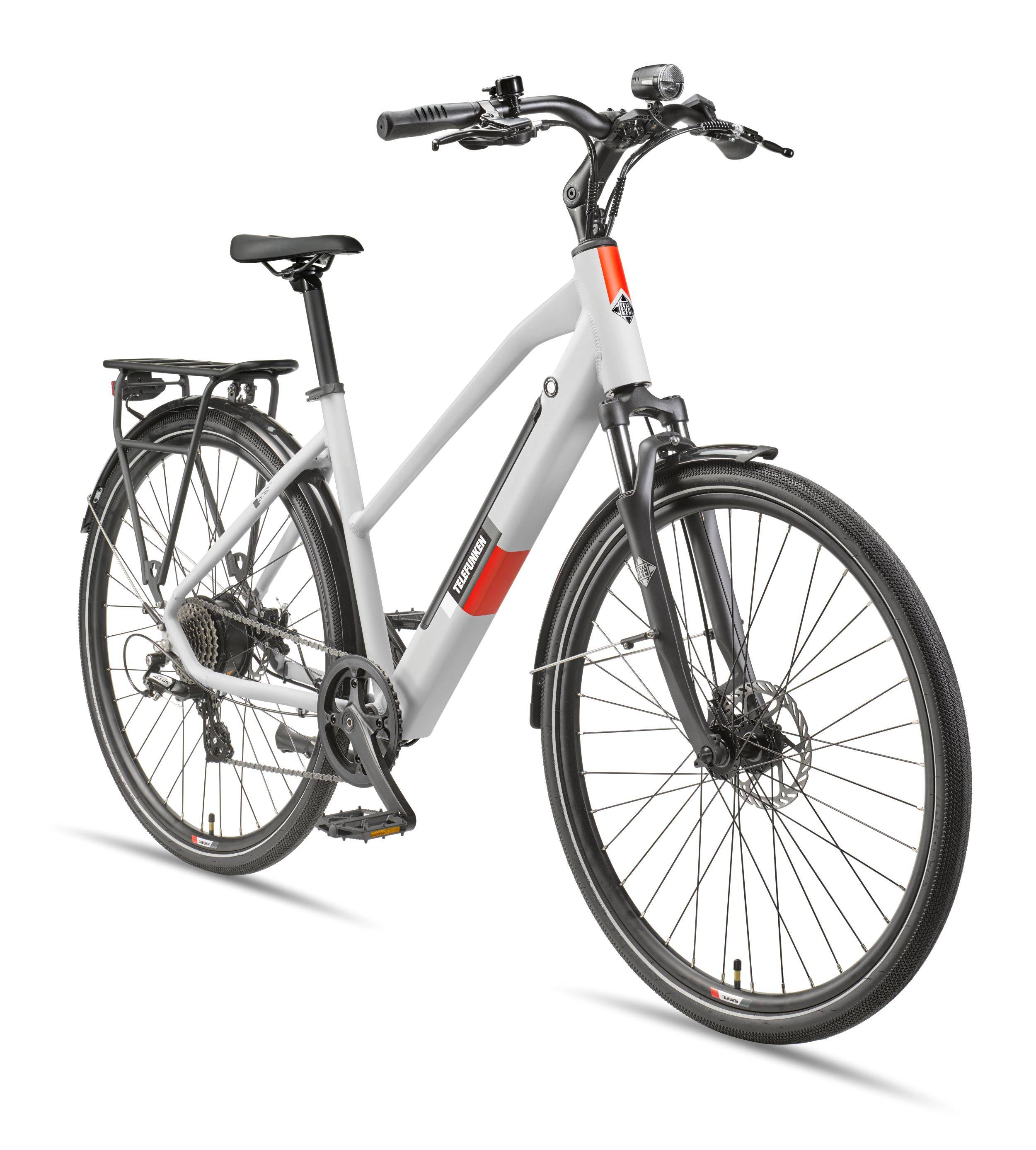 Telefunken Trekking E-Bike | Elektrofahrrad 28 Zoll | 8-Gang Kettenschaltung | Heckmotor 250W | 417,6Wh Akku | Pedelec-0