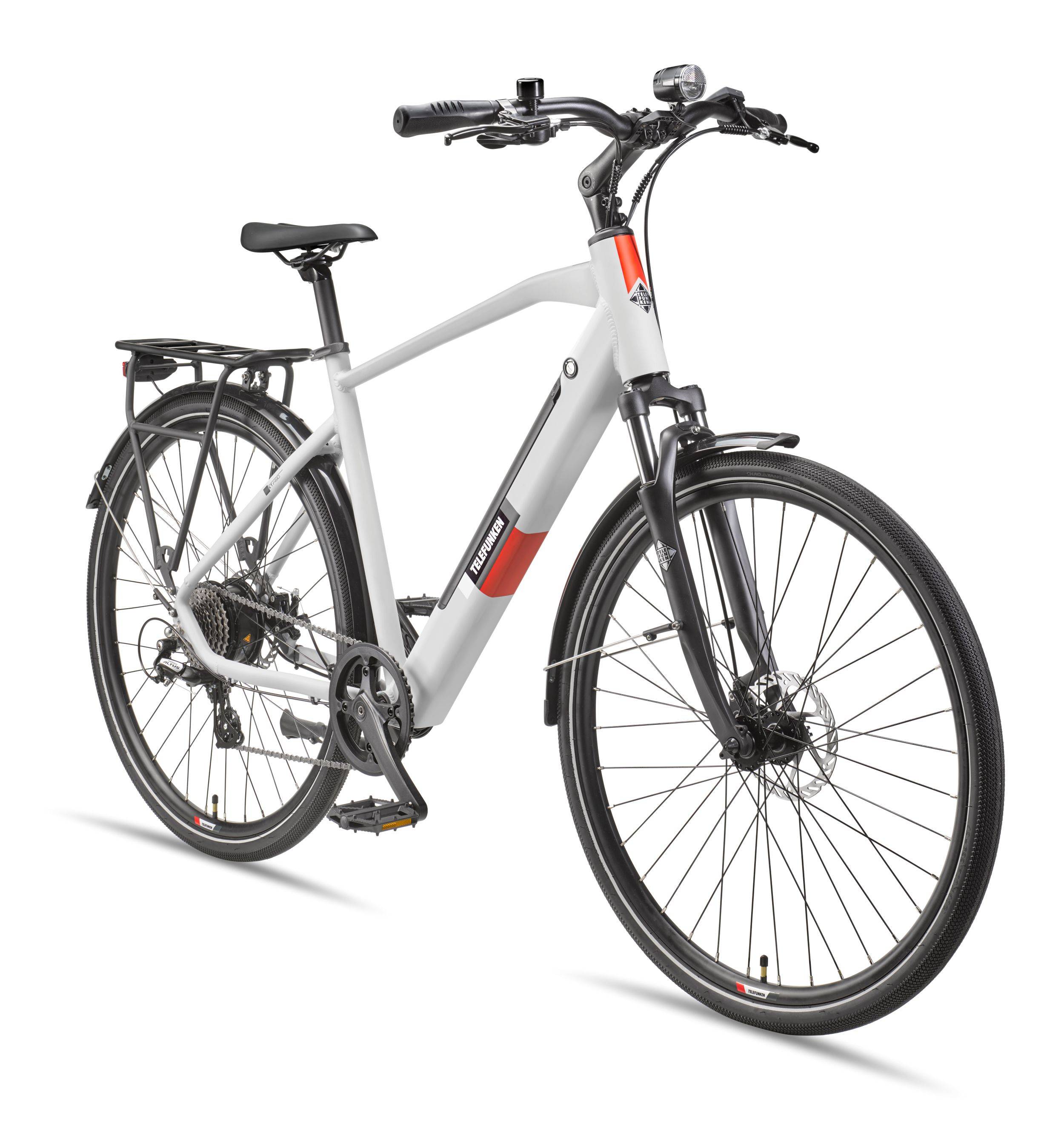 Telefunken Trekking E-Bike | Elektrofahrrad 28 Zoll | 8-Gang Kettenschaltung | Heckmotor 250W | 417,6Wh Akku | Pedelec-0