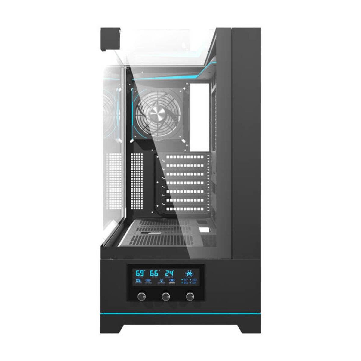 Darkflash DY450 PRO Big Tower PC-Gehäuse Schwarz mit ARGB & Lüftersteuerung-2