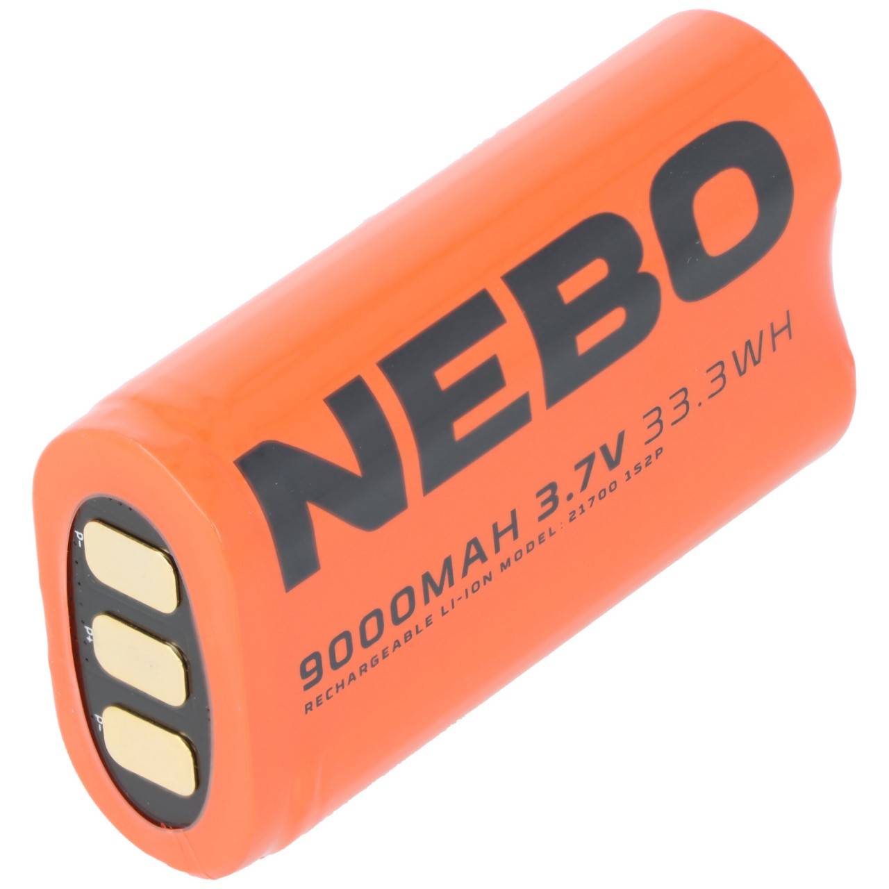 NEBO 2x21700 Li-Ion Akku, 9000mAh, 3,7V, 33,3Wh, wiederaufladbar-2