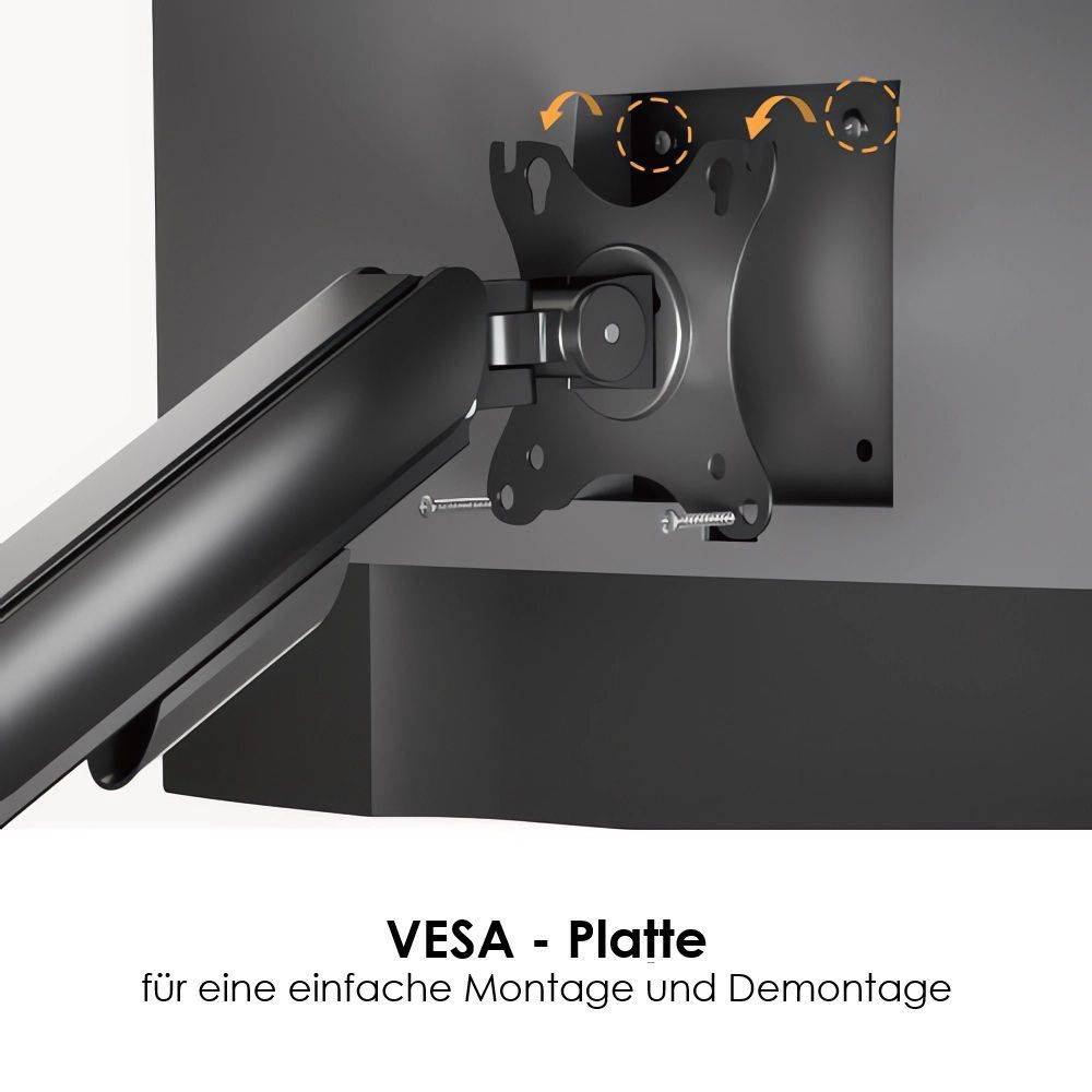 Gasdruckfeder Monitorhalterung Dual 17 – 32 Zoll-5
