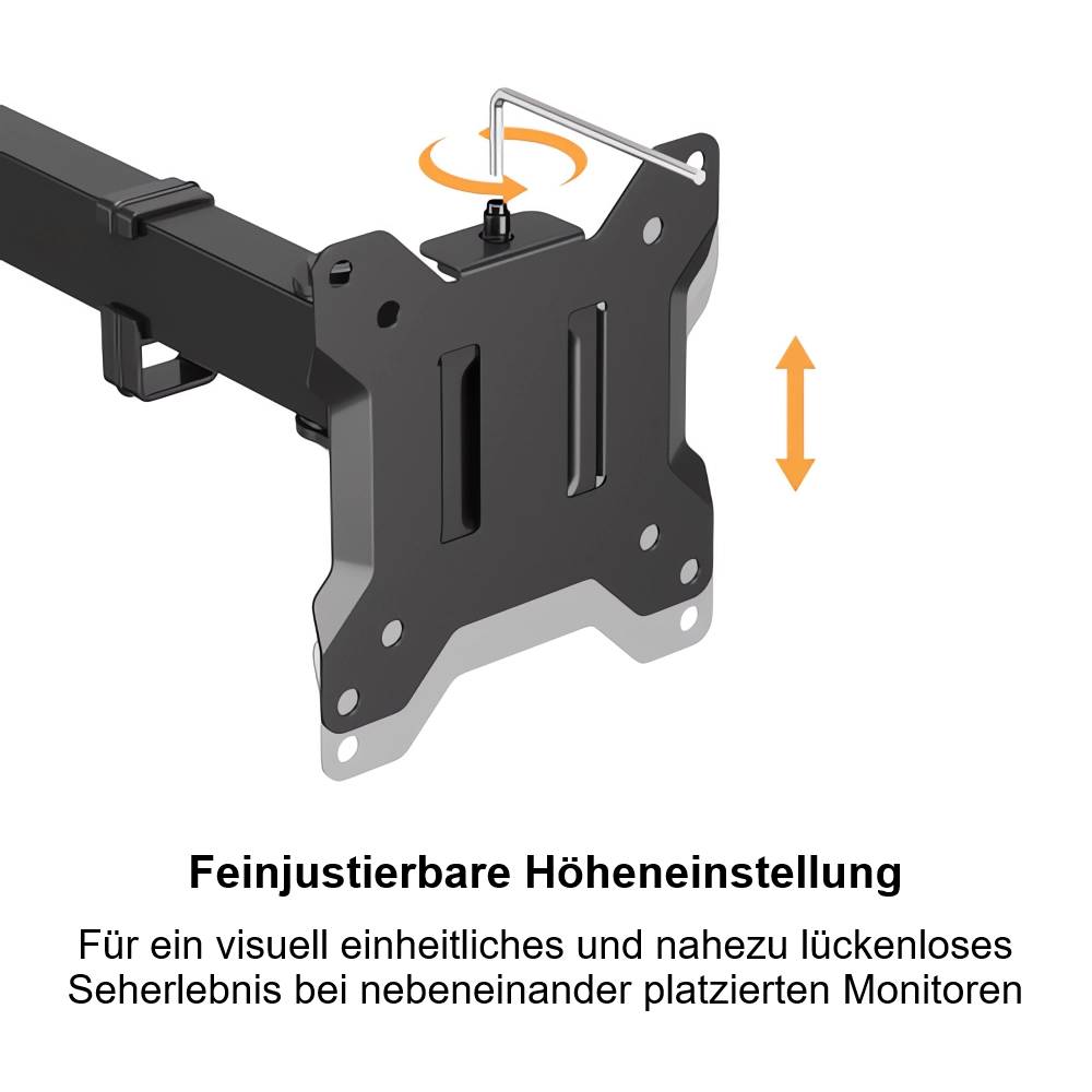 Monitorhalterung für 2 Monitore 17 – 27 Zoll – Gelenkarm-3