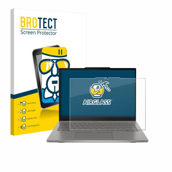 BROTECT Schutzglas für Lenovo ThinkPad L13 2-in-1 Gen 6 Schutzfolie Panzer Folie Glas Display Schutz klar