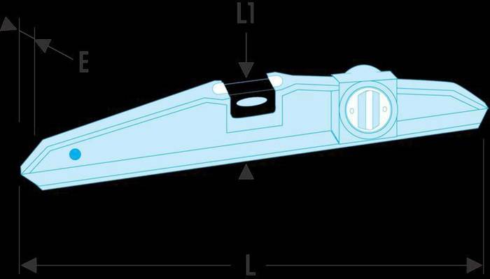 FACOM Magnetwasserwaage trapezförmig 400 mm-1