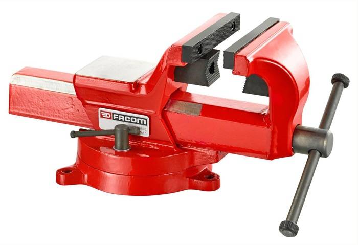 Schraubstock Baustelle und Wartung Spannweite 100mm 360° drehbar FACOM-0
