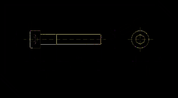 ISO4762 | DIN912 M4x10 Zylinderkopfschrauben, mit Innensechskant Vollgewinde Material: A2 - schwarz (100 Stk.)