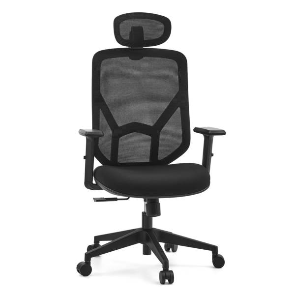 Bürostuhl Drehstuhl BLACORE Netzstoff/Stoff schwarz mybuero