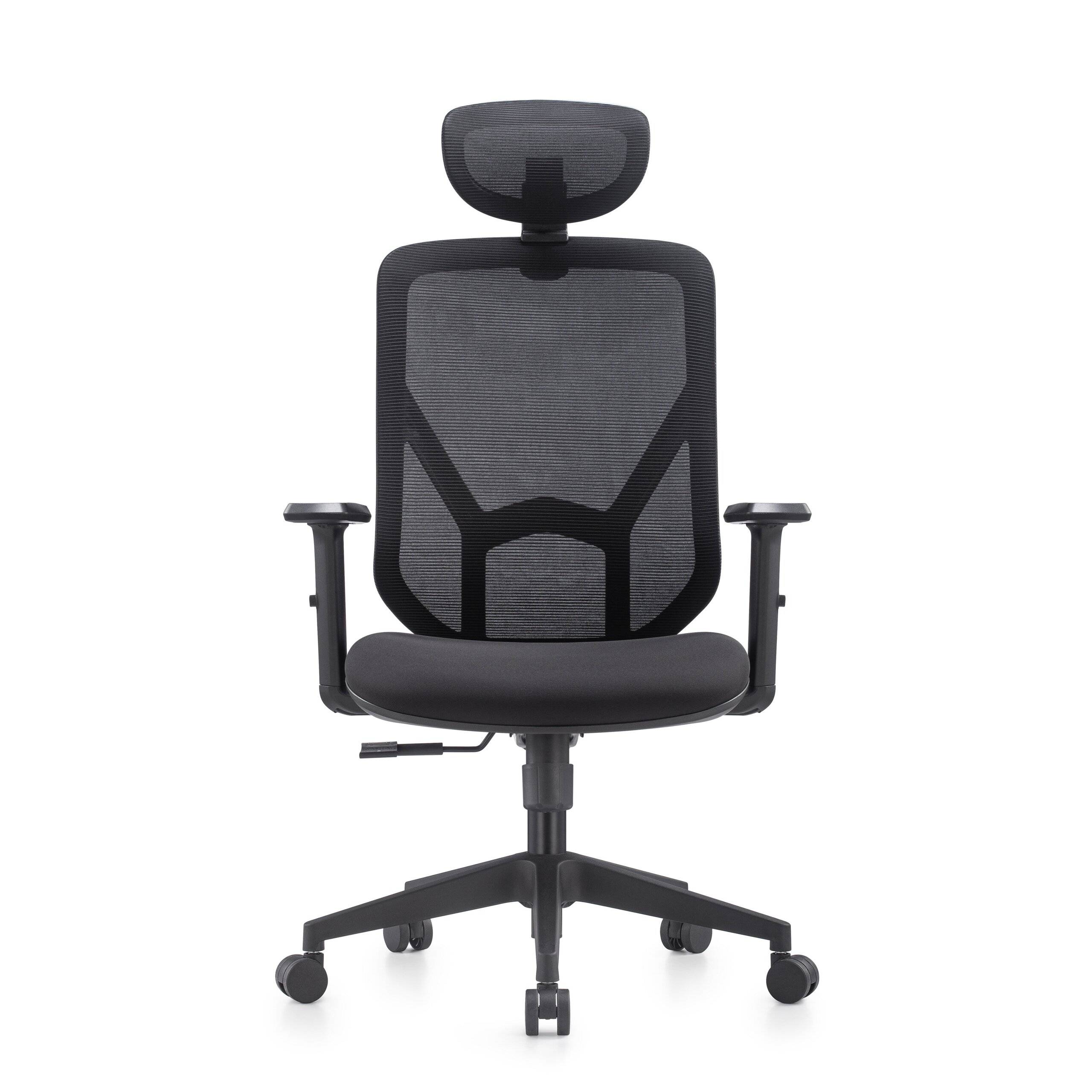 Bürostuhl Drehstuhl BLACORE Netzstoff/Stoff schwarz mybuero-2