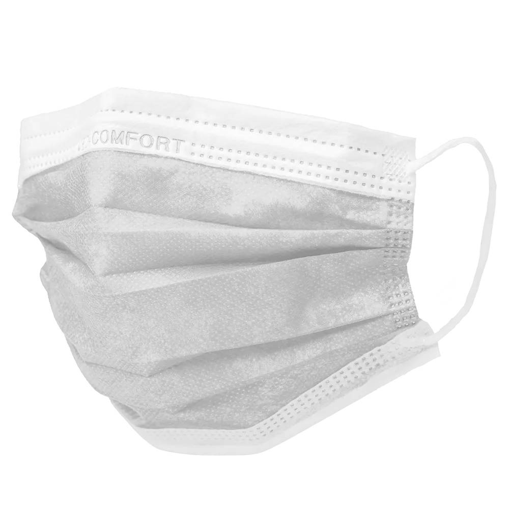 10x MED-COMFORT Mundschutz 3-lg. TYP IIR - weiss | Box (50 Stück)-0
