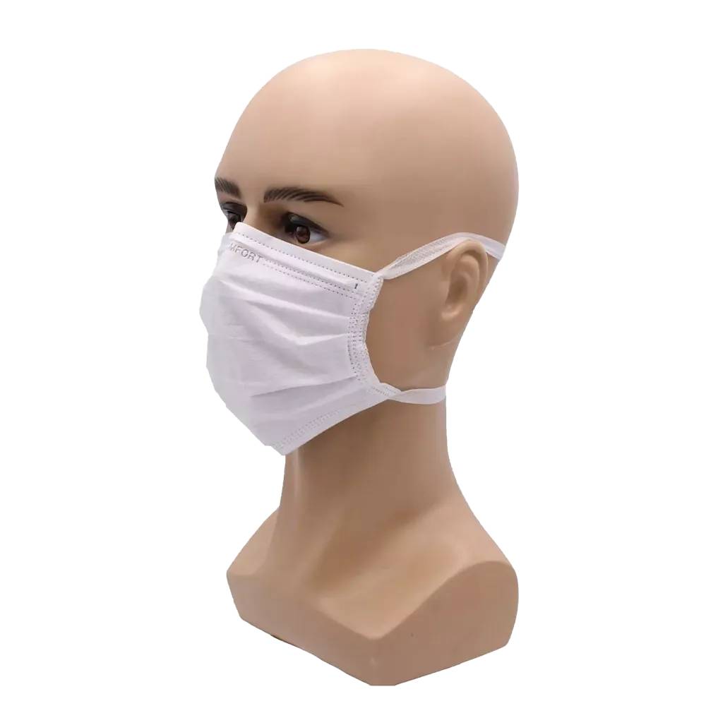 MED-COMFORT Mundschutz 3-lg. zum Binden TYP IIR - blau | Box (50 Stück)-4