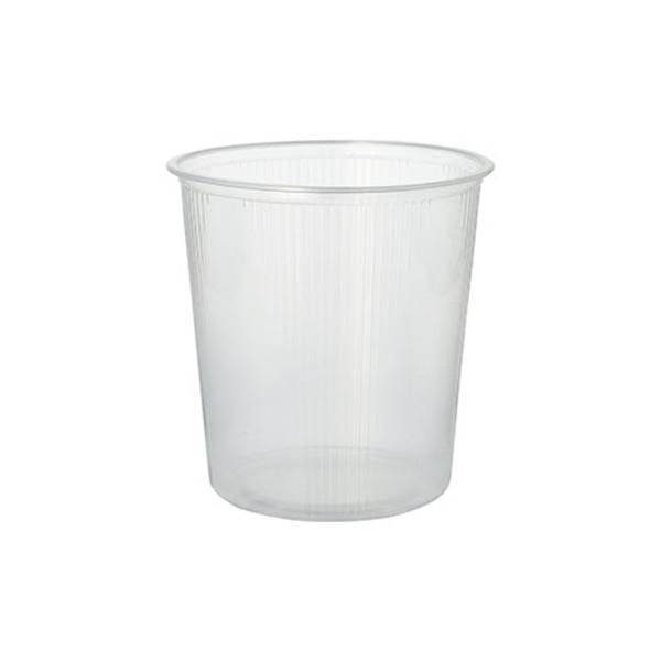 Starpak 100 Verpackungsbecher, PP rund 500 ml Ø 10,1 cm · 10,3 cm transparent | Folie (100 Stück)