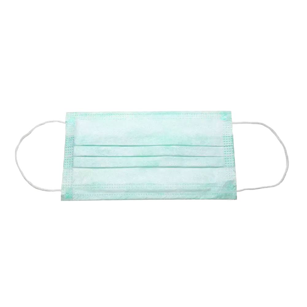 BASIC PLUS Mundschutz 3-lg. Typ II - grün | Box (50 Stück)-3