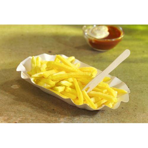 PAPSTAR Schalen oval 9x16 cm, Pappe "pure", weiß | Folie (250 Stück)-1