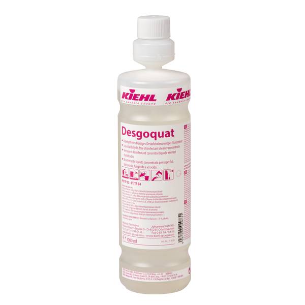 Kiehl Desgoquat Aldehydfreies flüssiges Desinfektionsreiniger-Konzentrat 2 L | Karton (3 Flaschen)-2