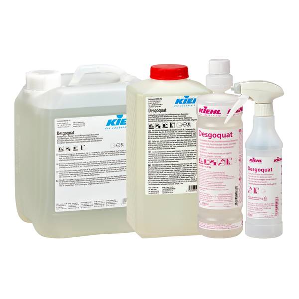 Kiehl Desgoquat Aldehydfreies flüssiges Desinfektionsreiniger-Konzentrat 2 L | Karton (3 Flaschen)-3