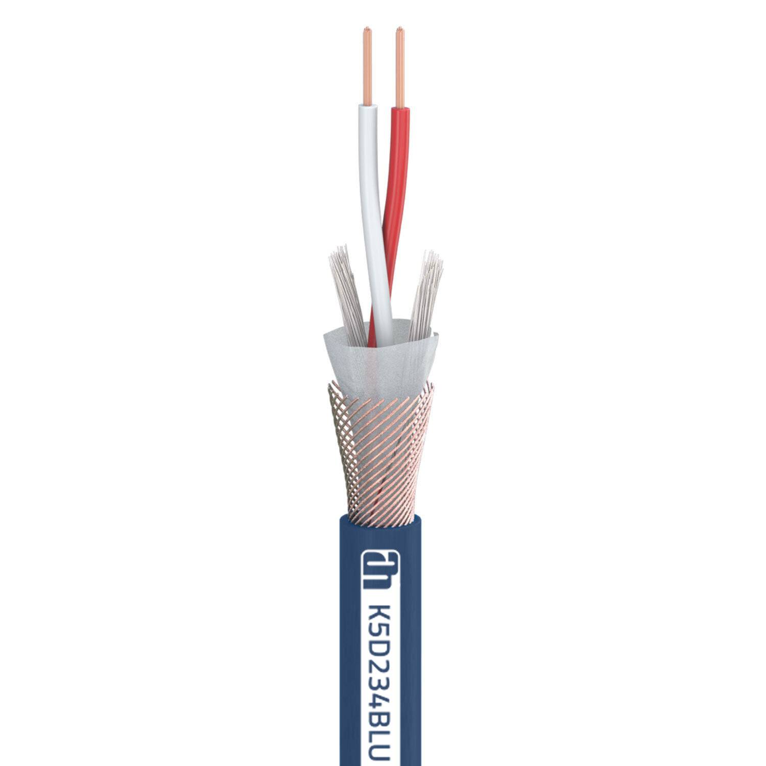 Adam Hall Cables 5 STAR D 234 BLU - DMX, AES/EBU Kabel 110 Ohm Digital 2 x 0.34 mm², blau