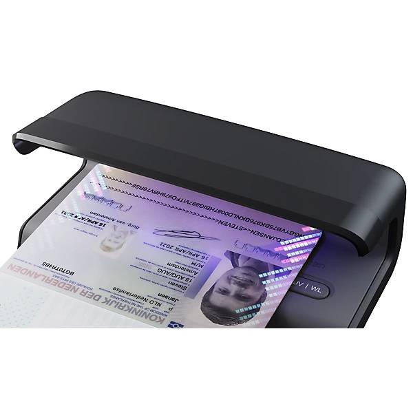 Geldscheinprüfgerät 75 manuell mit UV-Erkennung und Weißlicht Währung alle. SAFESCAN B.V. 84658849-3