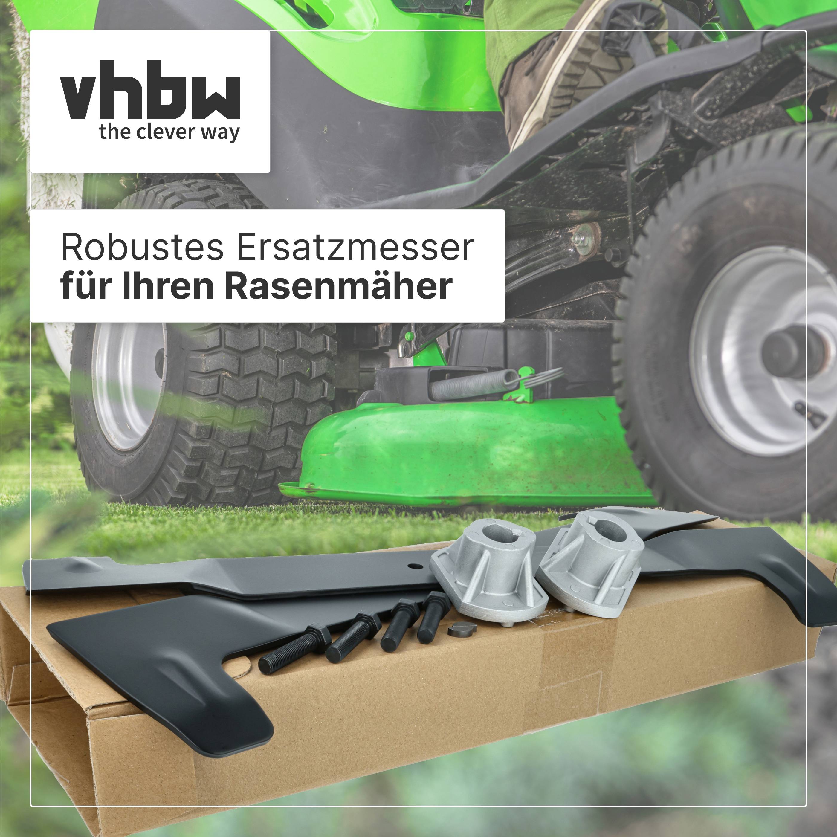 vhbw 2x Ersatz-Messer Ersatz für Solo 82004340/0 | 82004341/0 für Rasenmäher - Ersatzklinge Schwarz, Stahl-2