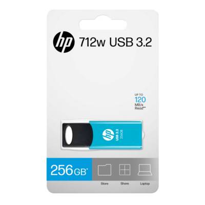 HP 256 GB 712w Blue USB 3.2 Flash Drive 3.0-0