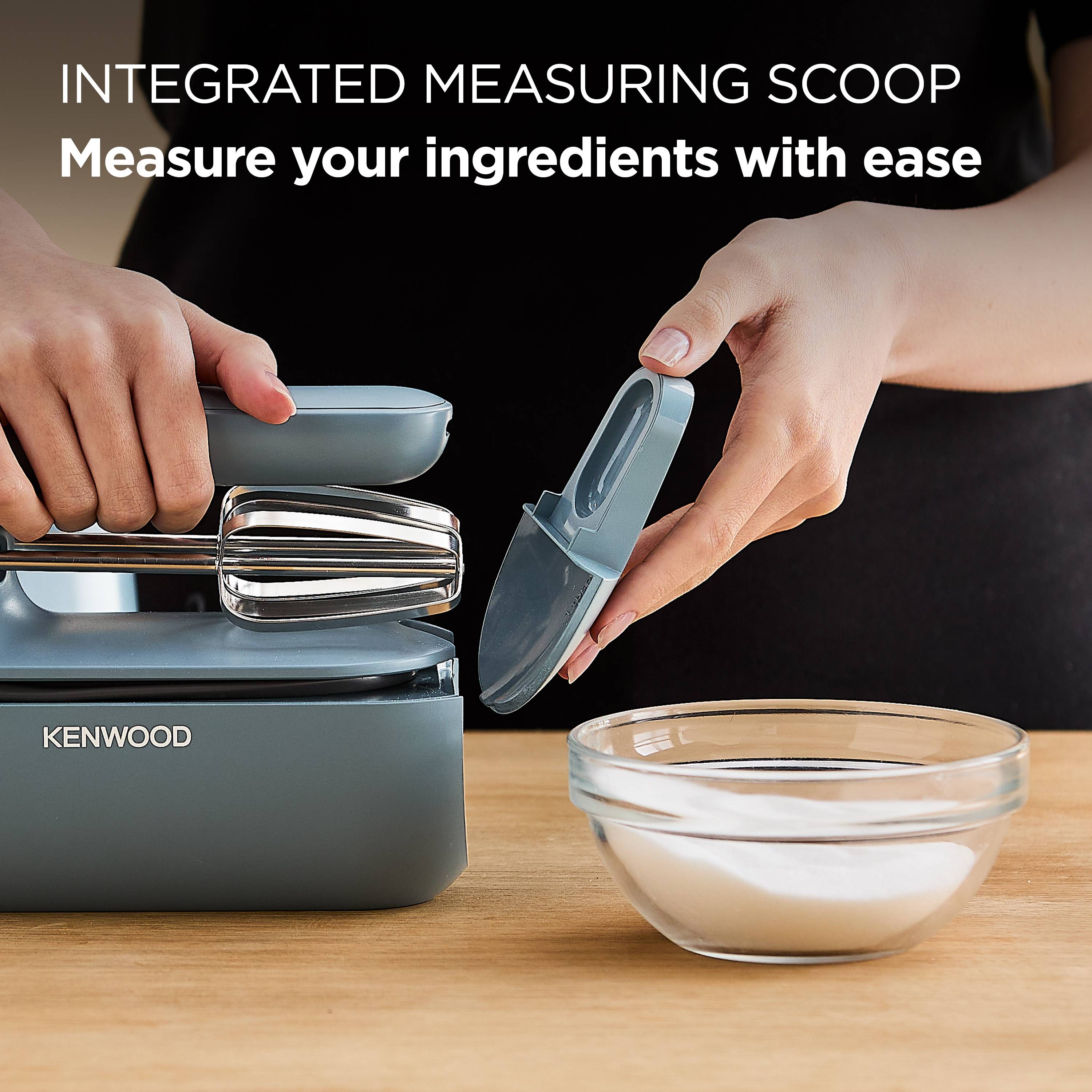 Kenwood Electronics Kenwood HMP40.000GY, Handmixer, Blau, Mixen, Kunststoff, Edelstahl, 350 W-3