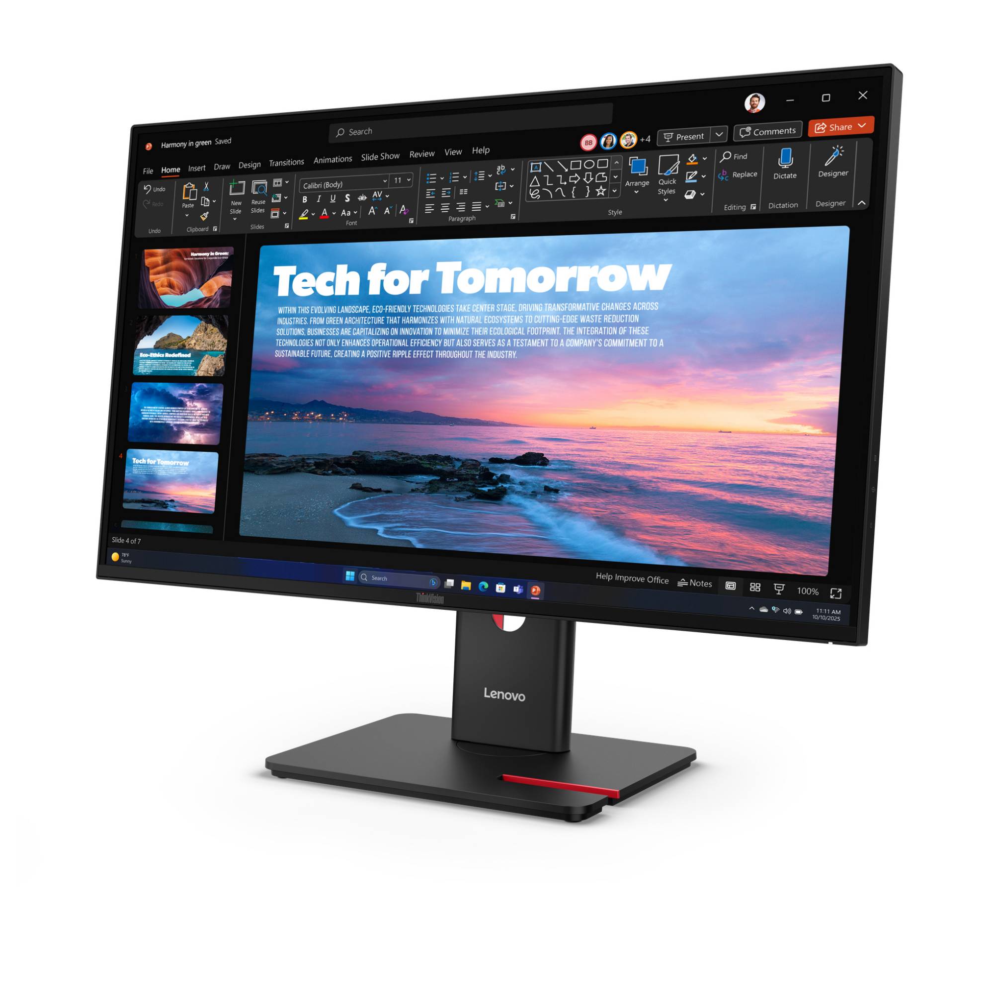 Lenovo ThinkVision T27qd-40 - LED-Monitor - 68.6 cm (27")-1