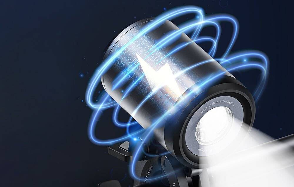 Baseus PrimeTrip 2-in-1 Fahrradhalterung, Telefonhalterung + Taschenlampe (schwarz)-5