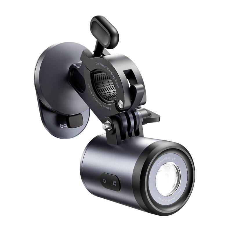 Baseus PrimeTrip 2-in-1 Fahrradhalterung, Telefonhalterung + Taschenlampe (schwarz)-2