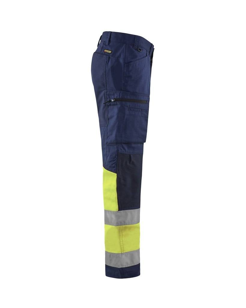 BLAKLÄDER Warnschutzbundhose 1551 marine/gelb Gr.D100 Arbeitshose-4