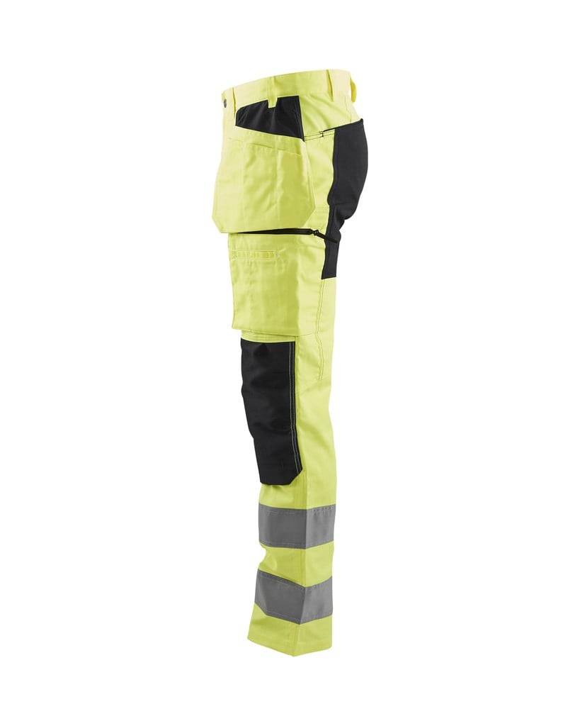 BLAKLÄDER Warnschutzbundhose 1552 HighVis gelb/schwarz Gr.D116 Arbeitshose-2