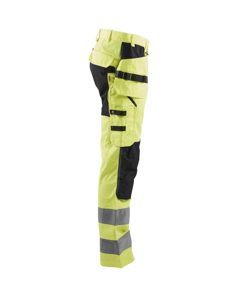 BLAKLÄDER Warnschutzbundhose 1552 HighVis gelb/schwarz Gr.D116 Arbeitshose-3
