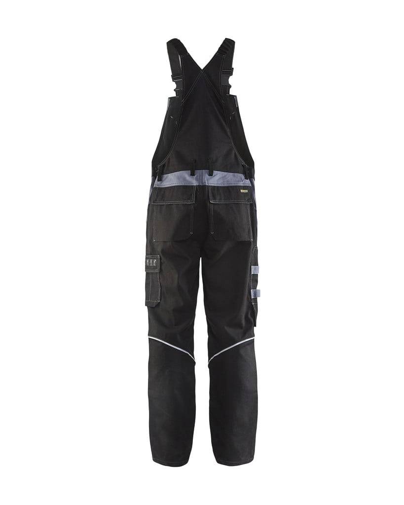 BLAKLÄDER Flammschutzlatzhose 2861 schwarz/grau Gr.D120-2
