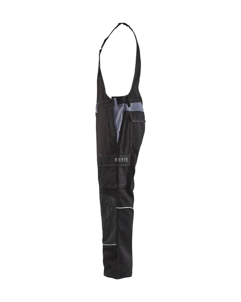 BLAKLÄDER Flammschutzlatzhose 2861 schwarz/grau Gr.D120-3