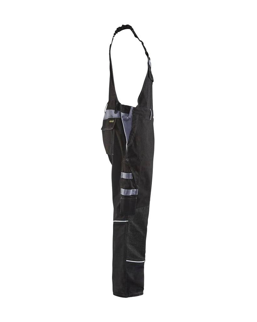 BLAKLÄDER Flammschutzlatzhose 2861 schwarz/grau Gr.D120-4