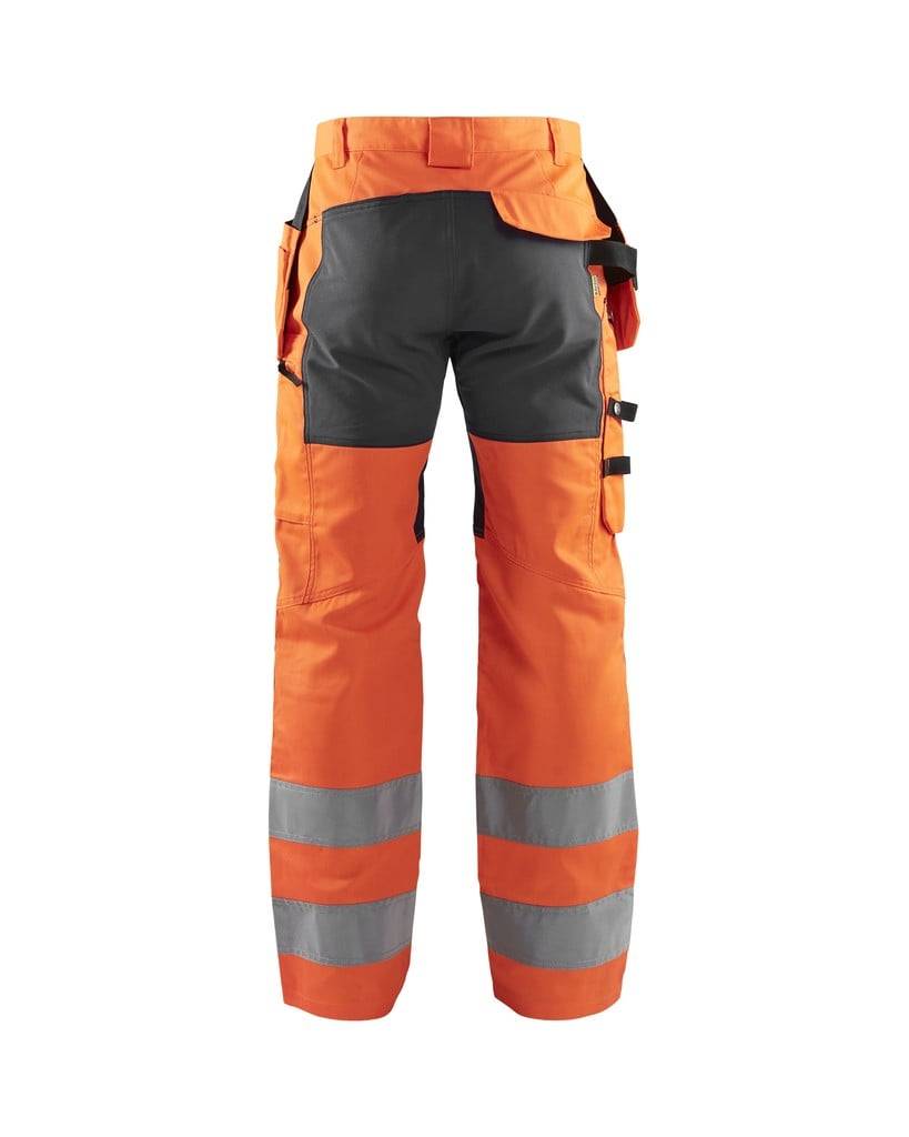 BLAKLÄDER Warnschutzbundhose 1552 HighVis orange/mittelgrau Gr.D112 Arbeitshose-1