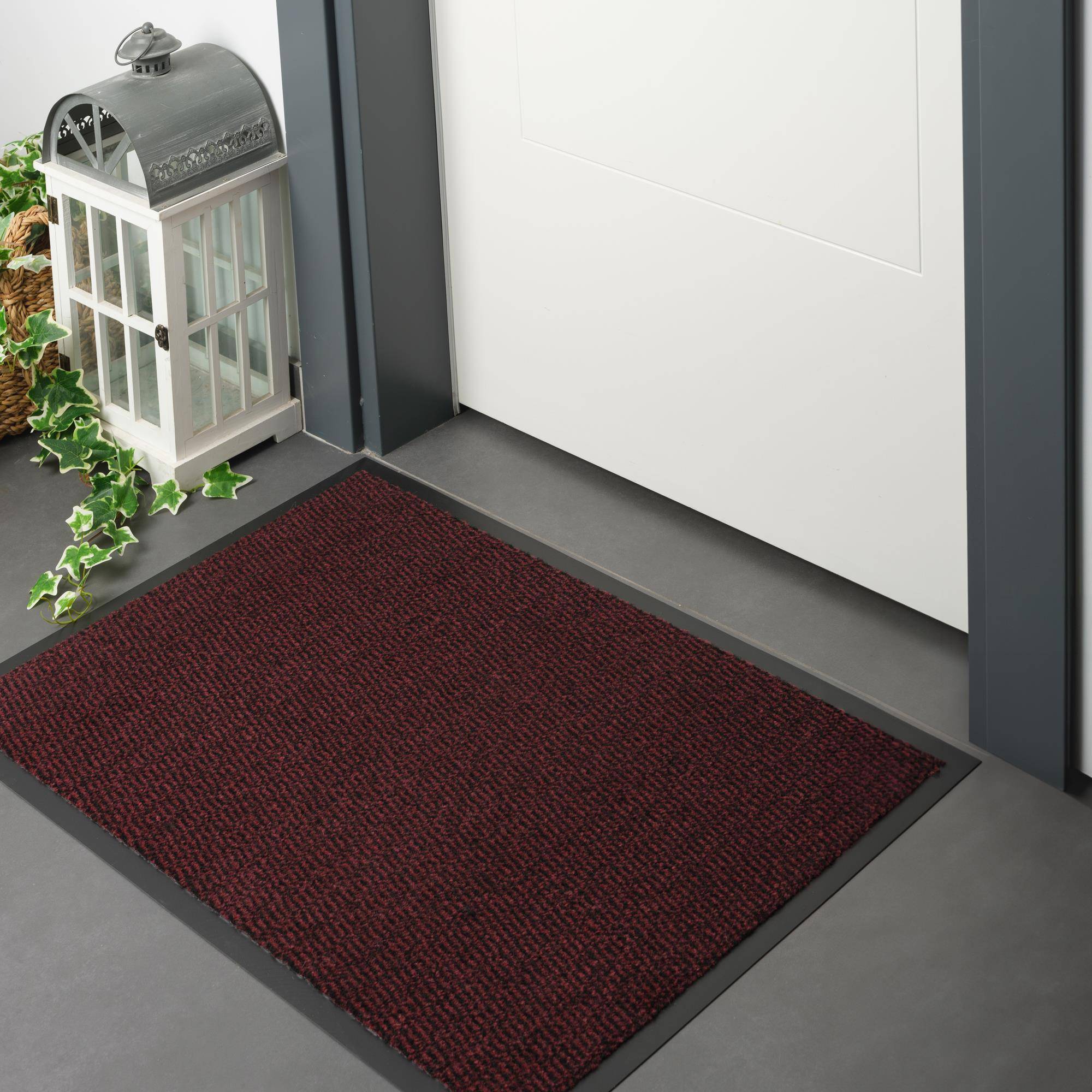 Furni24 Fußmatte - Rot-Schwarz, 60 x 90 cm-2