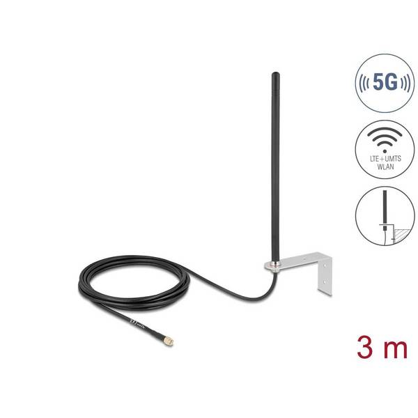 Delock 5G LTE Antenne SMA Stecker 3 - 5...