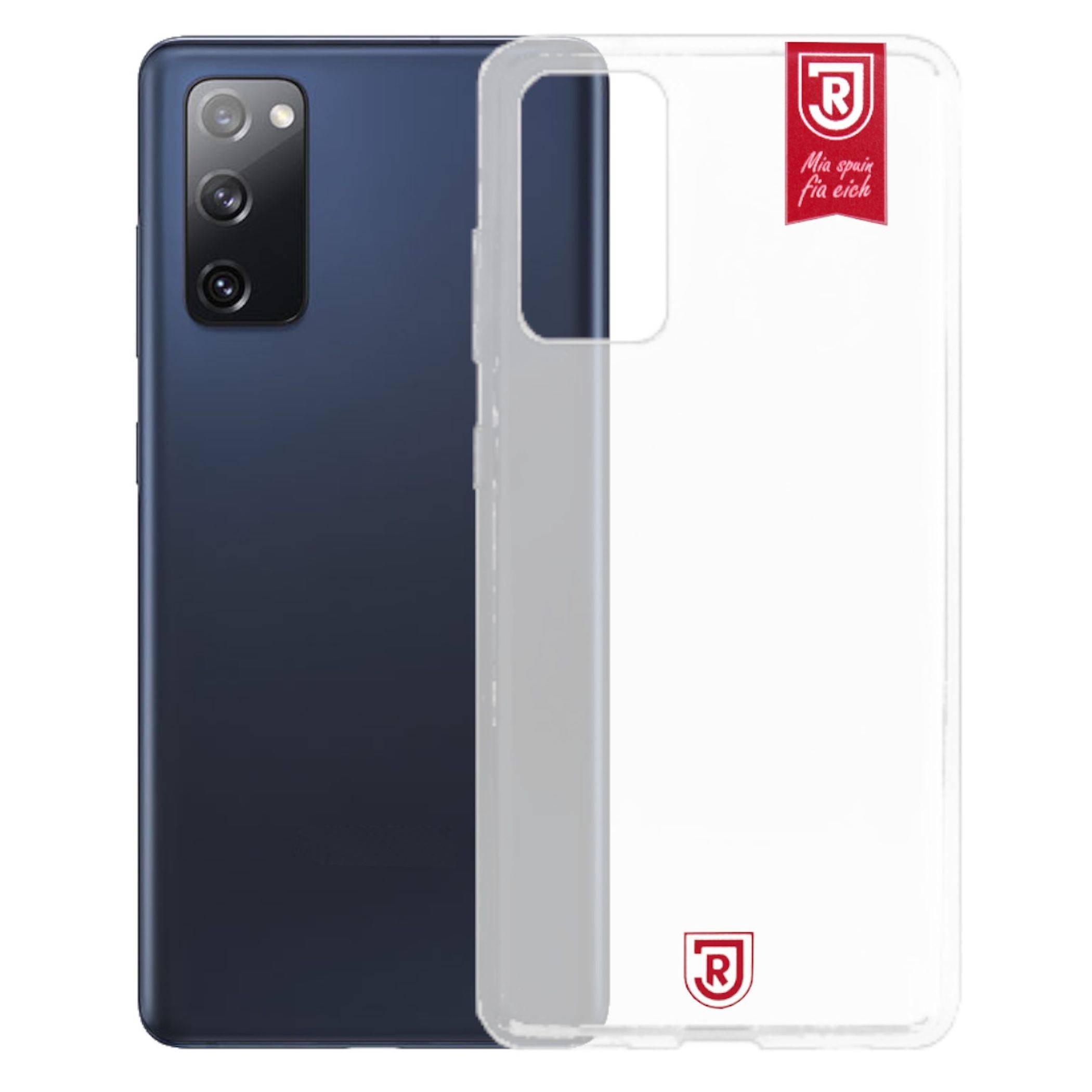 SSV Jahn Regensburg TPU Schutzhülle mit Banner Mia spuin fia eich Transparent für Samsung Galaxy S20 FE-0