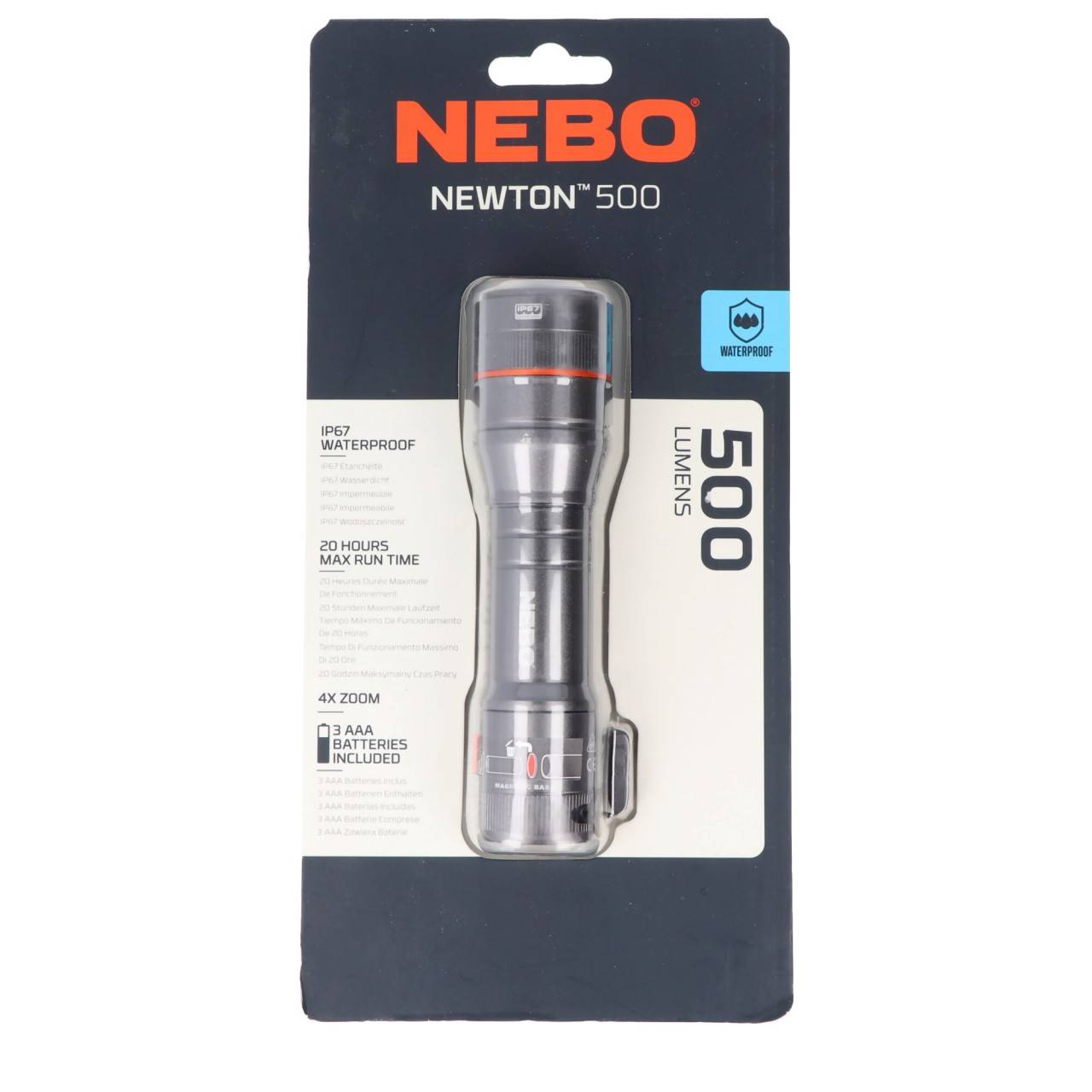 NEBO LED Taschenlampe NEWTON 500 mit bis zu 500lm und 146m Leuchtweite-4