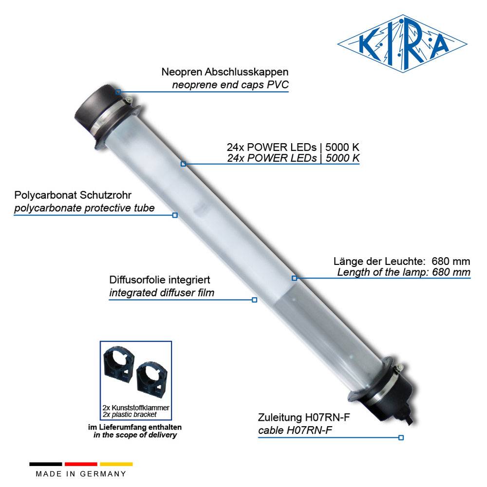KIRA KE-LED-DW 6324/ 42-05-0 IP68 Rohrleuchte 42 Volt 2350 lm-2