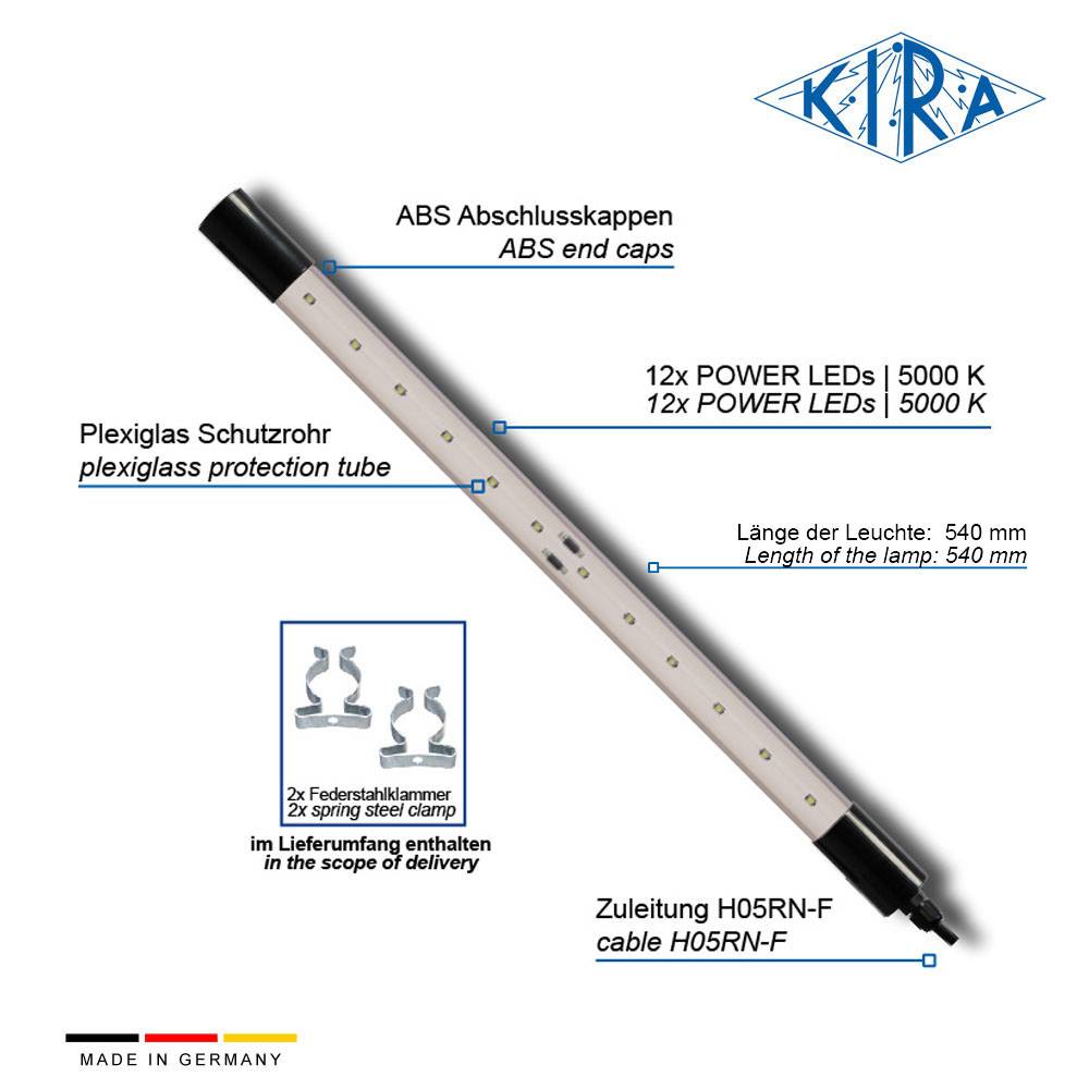 KIRA KE-LED-EA 3012-P/24-05-0 IP54 Rohrleuchte modular 24 Volt 1300 lm-2