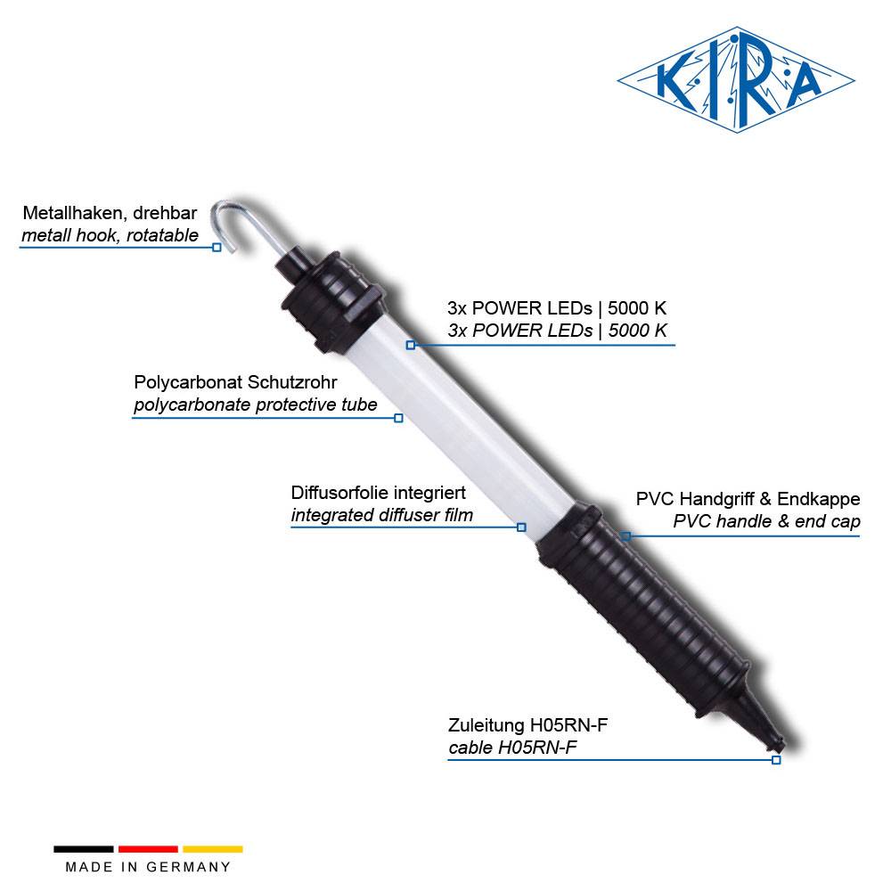 KIRA KE-LED 3003-P/110-05-0 IP54 Handleuchte 110 Volt 250 lm-1