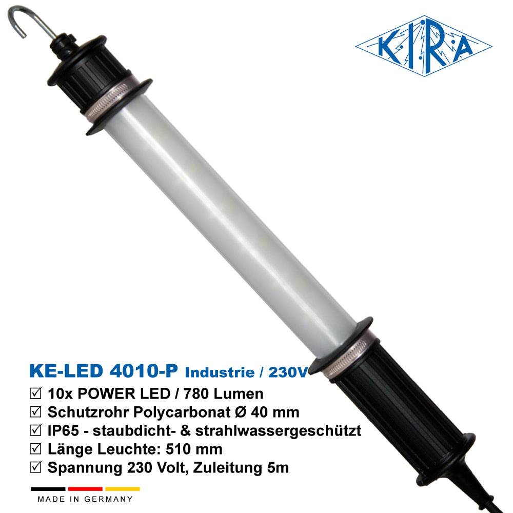 KIRA KE-LED 4010-P/230-05-ST IP65 Industrie-Handleuchte 230 Volt 780 lm-2