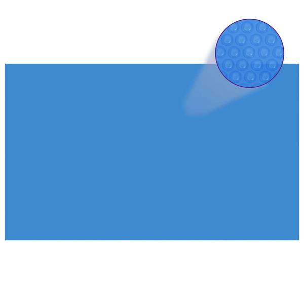 vidaXL Rechteckige Poolabdeckung 500x300 cm PE Blau