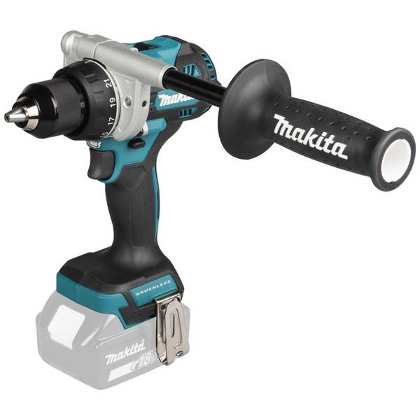 Makita DDF492Z, Handbohrmaschine, Ohne Schlüssel, Bürstenlos, Bohrer, Blau, Schwarz, 1,3 cm