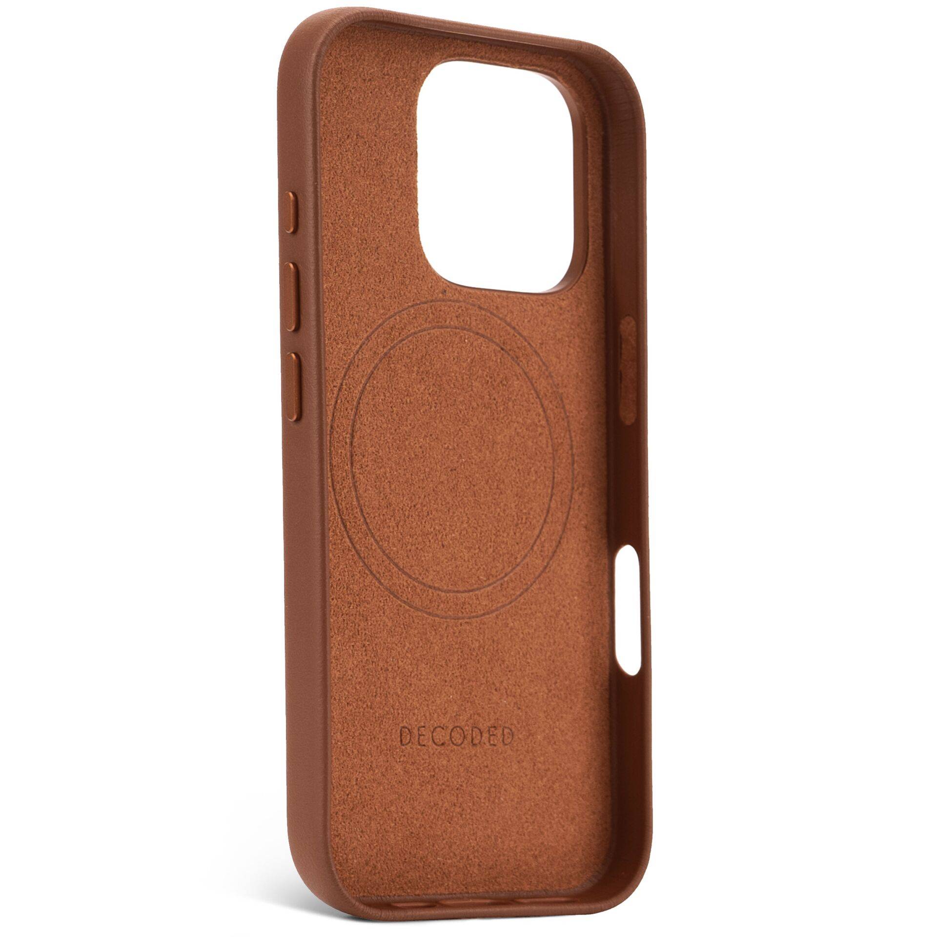 DECODED - Leather Backcover iPhone 16 Pro Tan-2